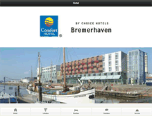 Tablet Screenshot of comfort-hotel-bremerhaven.de